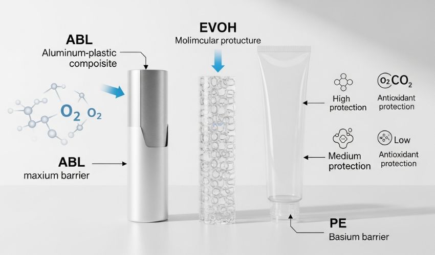 EVOH vs ABL vs PE Barrier Tubes Ranked for Best Antioxidant Protection